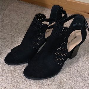 Black Open Toe Heel